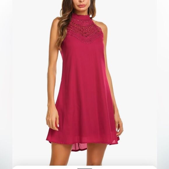 New Cherry  halter neck dress - Picture 1 of 6
